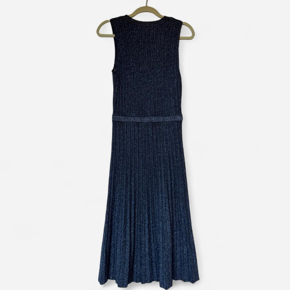 Banana Republic Lustro Metallic Sweater Dress in Navy - Picture 3 of 7